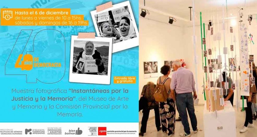 Se inauguró la muestra “Instantáneas por la Justicia y la Memoria” en el museo Florentino Ameghino