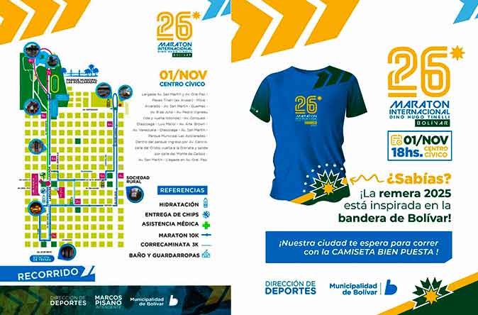 Se corre hoy la 26º edición del Maratón Dino Hugo Tinelli, con largada a las 18 horas del Centro Cívico