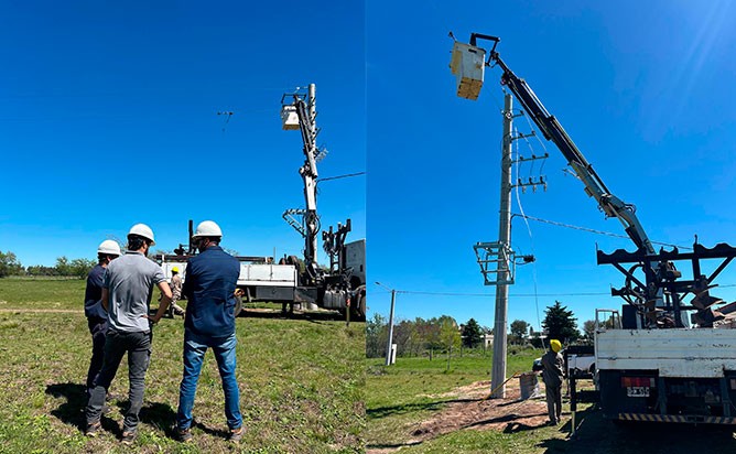 La Cooperativa Eléctrica de Bolívar consolidó obras para diferentes loteos en la ciudad