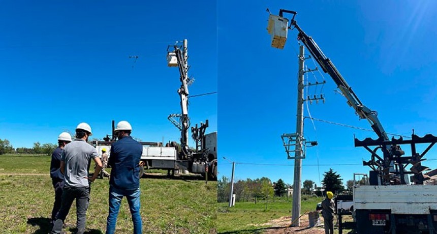 La Cooperativa Eléctrica de Bolívar consolidó obras para diferentes loteos en la ciudad