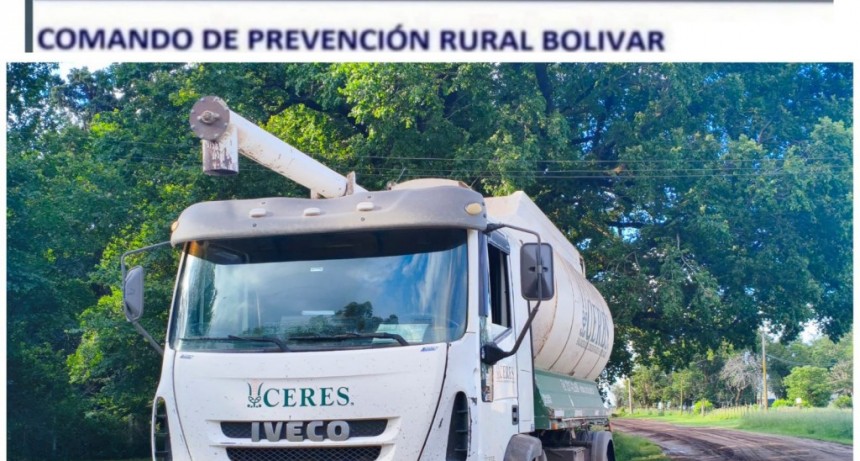 Infraccionaron a un transporte por tránsito pesado en días de lluvia