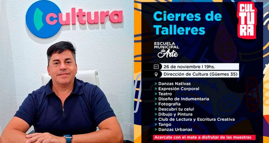 Dirección de Cultura Municipalidad de Bolívar: Anunciaron oficialmente el comienzo de la etapa de cierre de los talleres