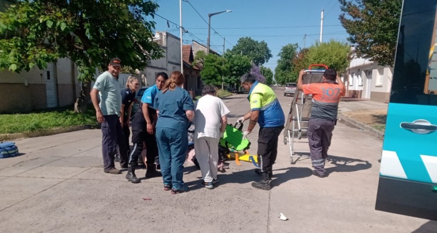 Colsión entre un auto y una moto