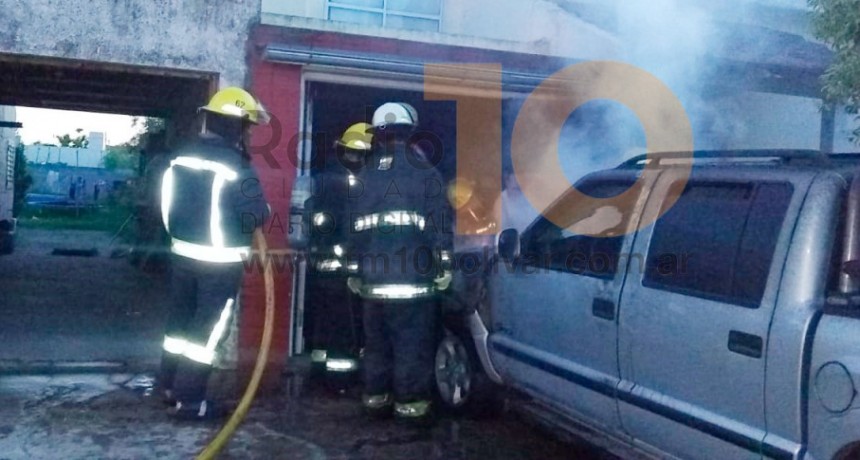 Alejandro Bersani: “Al ser un garaje cerrado donde se guardaba la camioneta, no tuvo la propagación por ingreso de oxígeno, eso ayudo a la extinción”