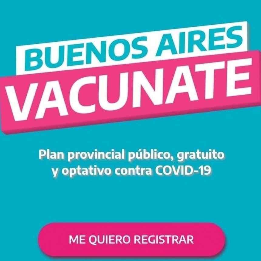 Vacunas COVID19:  la página está habilitada para que se inscriban personas de entre 18 y 59 años con o sin enfermedades preexistentes, mayores de 60 o personal de salud, policial y/o docentes y auxiliares.