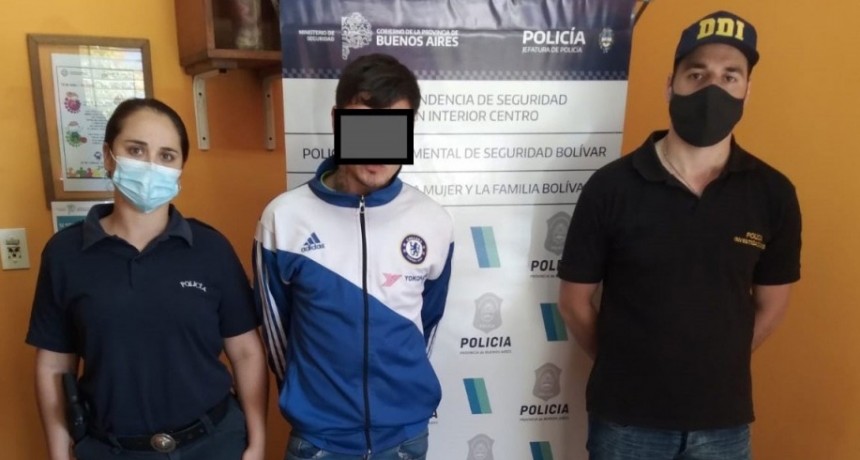 Información Oficial Sub DDI; la policía de Bolívar detuvo a hombre buscado por violencia de género y acusado de coaccionar a la victima para impedir su declaración en un juicio oral