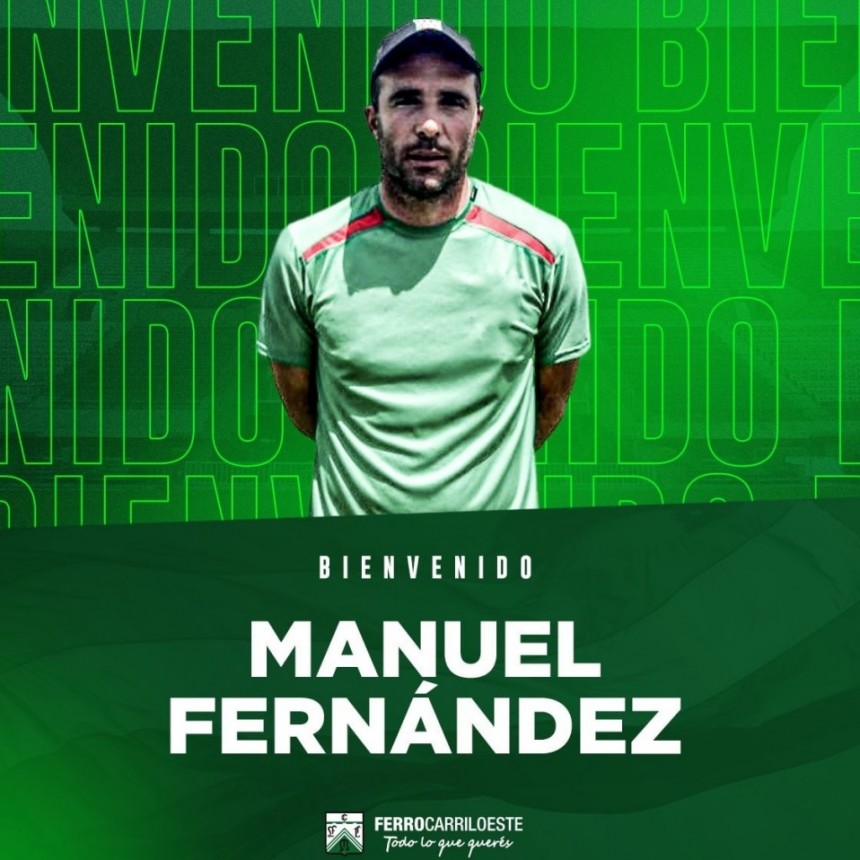 El bolivarense Manuel Fernández es el flamante DT de Ferrocarril Oeste