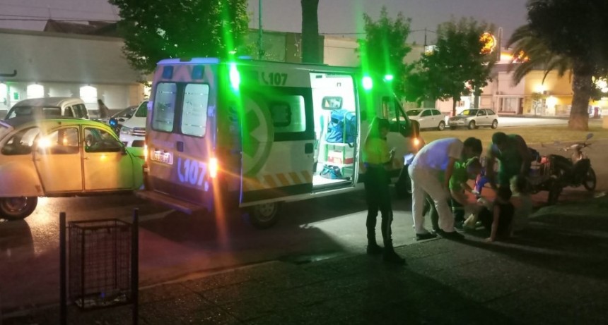 Impacto entre el conductor de un vehículo y otro de una moto