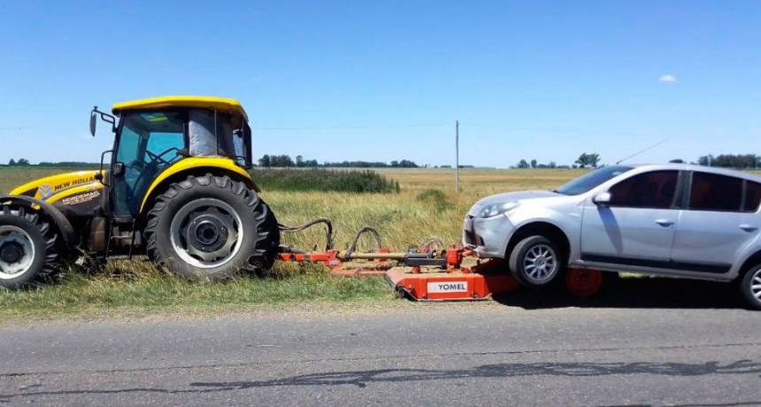Colisión por alcance en ruta nacional 226