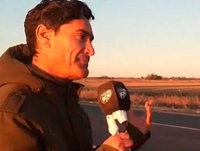 César Hoz: “Fueron 15 minutos tremendos con viento muy fuerte que hizo daños considerables en un sector paralelo a la ruta 65”