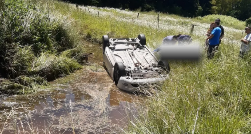 Ruta 51: Un herido grave en un vuelco cerca de Loma Negra