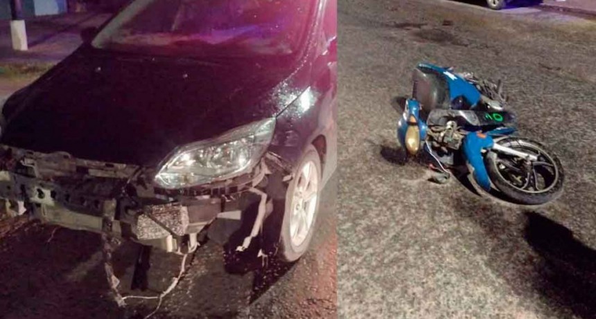 Un motociclista fue trasladado al Capredoni tras una colisión