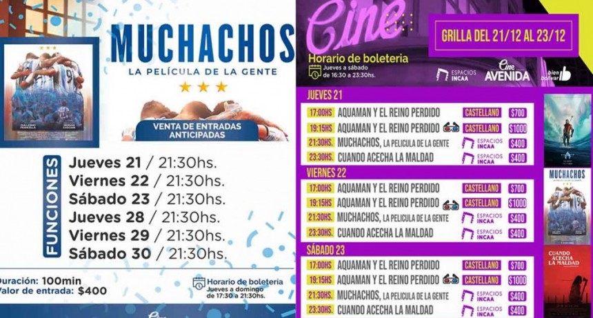 “Muchachos, la película de la gente”, es la producción argentina más vista del año está en el Cine Avenida y en FM 10 hablamos con Nadia Marchione