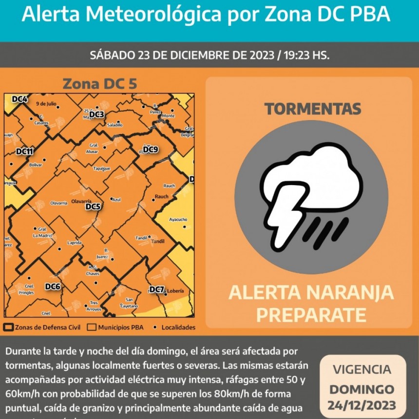 Anuncian fuertes tormentas y lluvias para este domingo 